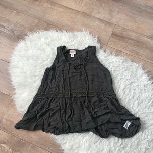 Army Green Boho Tank